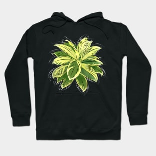 Botanical Bliss: Leafy T-Shirt Art Hoodie